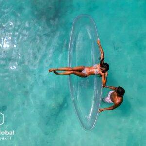 Drone Photoshoot Clear Kayak Tobago